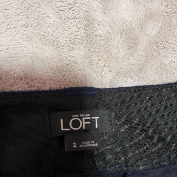 Ann Taylor Loft navy blue dress trouser pants - Picture 7 of 16